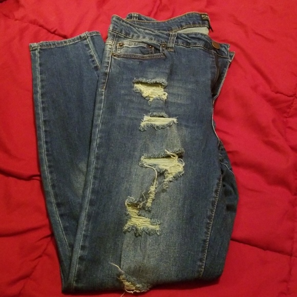 Forever 21 Denim - Distressed skinny leg jeans